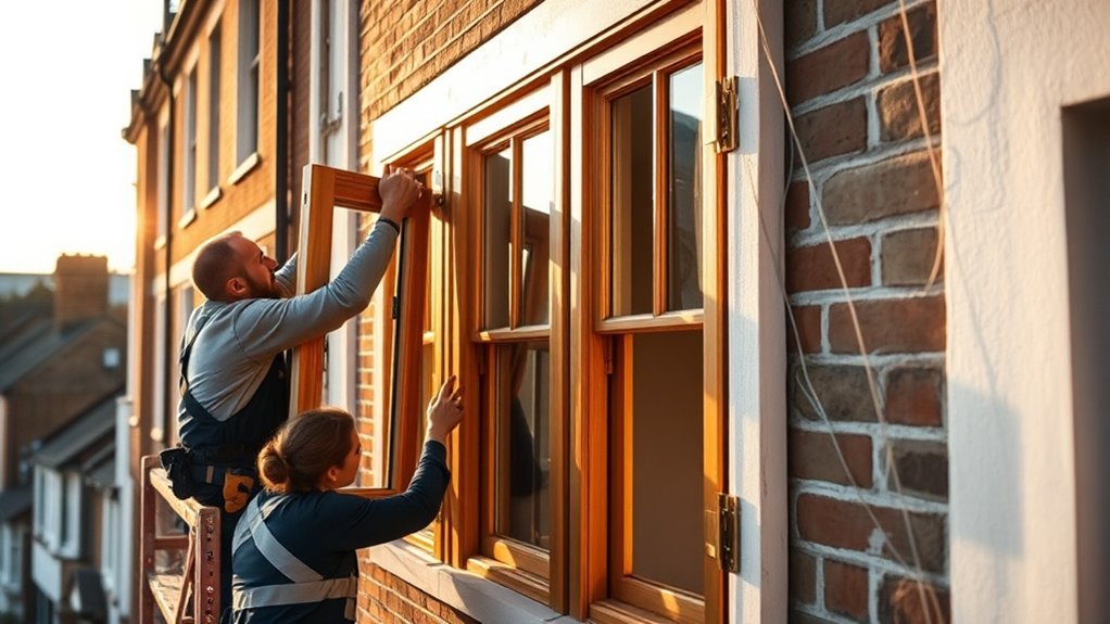 Wooden Window Installation Buckingham