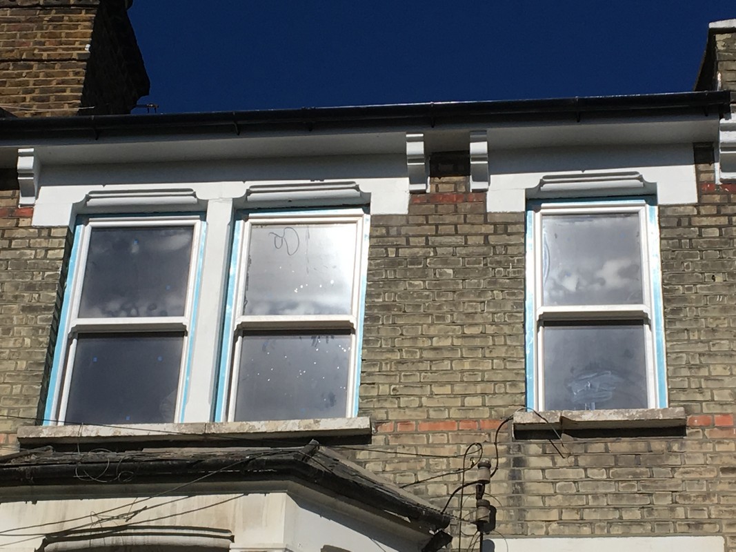 New uPVC sash windows fitted on Victorian terrace in Buckingham